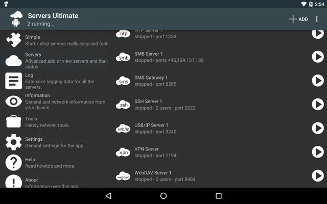 Servers Ultimate android App screenshot 0
