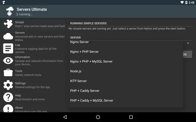 Servers Ultimate android App screenshot 2